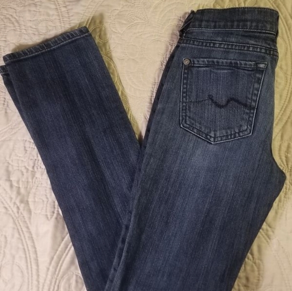 7 SEVEN FOR ALL MANKIND ROXANNE/SKINNY/WAIST 26" - Picture 2 of 6